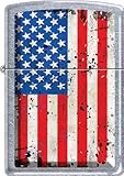 Old Glory ~ Battered American Flag ~ Chrome Zippo