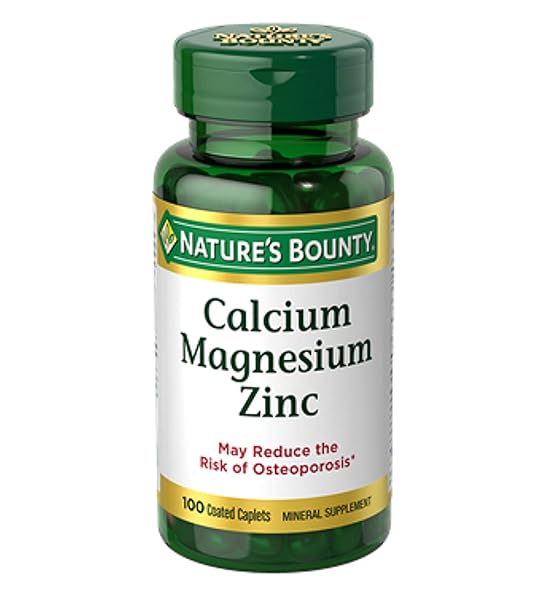 NATURE’S BOUNTY CALCIUM MAGNESIUM ZINC, 100 COUNT