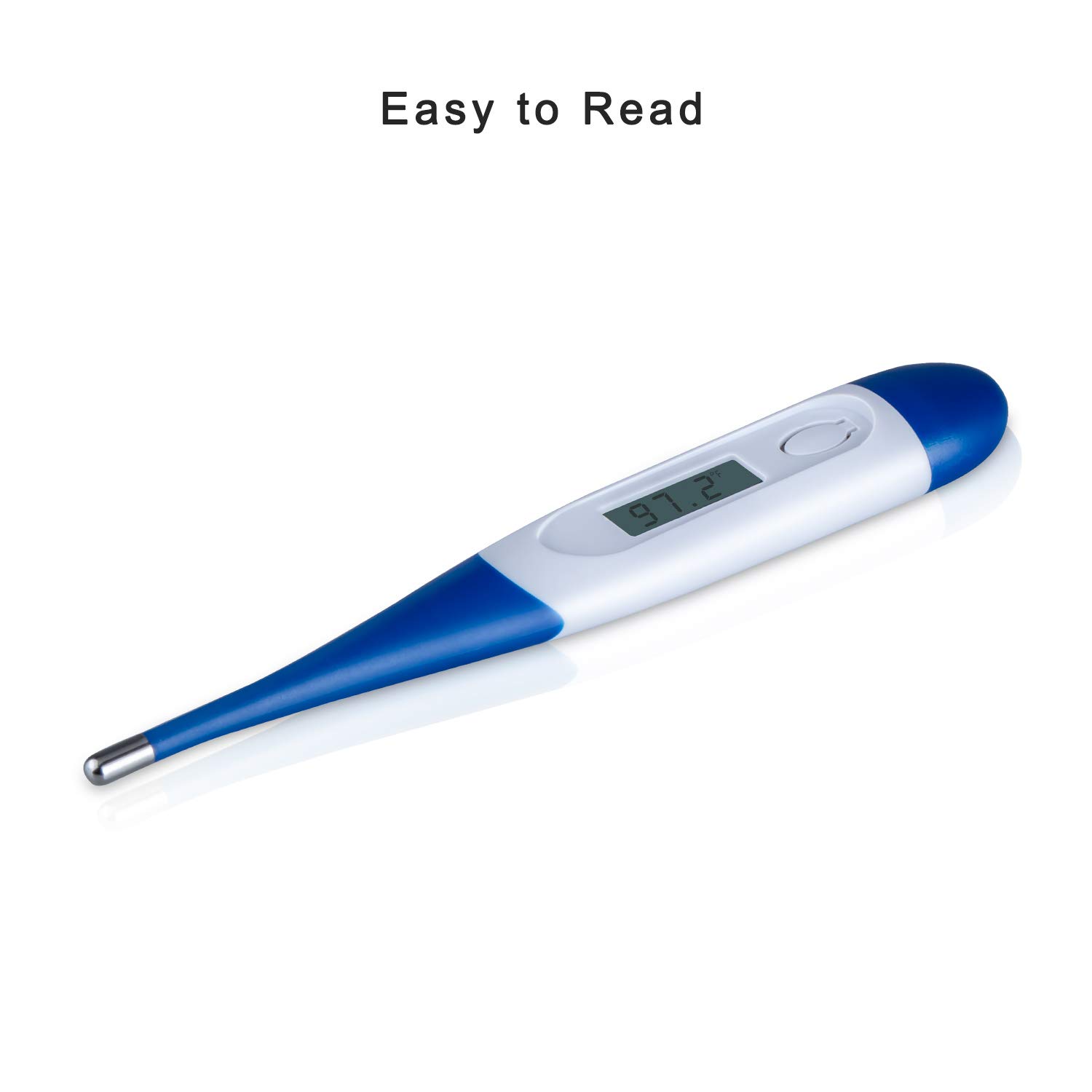 HOMCA Digital Medical Thermometer for Adult - Accurate Fast Read Oral Thermometer Fever Indicator Rectal Thermometer with Flexible Waterproof Tip: Industrial & Scientific