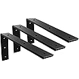 Countertop Support Bracket 3 Pack 12 inch Heavy Duty Granite Countertop Bracket 16" x 6" x 2 1/2" Shelf L Bracket Mantel Corbels for Quartz/Granite/Wood/Concret/ Laminate Countertops