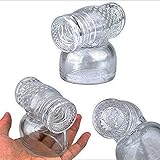 UINO Enjoy Different Fun Vibration Massager Smooth Silicone Massager Attachments Body Vibrator Headgear for Standard Massage Wand - Magic Wand Massager Body P-Enis Attachments for Men