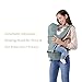 All-in-One Baby Carrier with Detachable Hip Seat, Ventilated Carrying Sling Wrap Baby Backpack Carrier for Nursing Hiking, Wind & Sun Protection for Four Seasons General by Siyoo (Cyan)