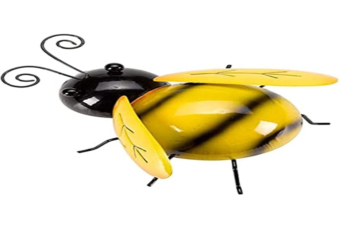 SMART SOLAR 5032004 Hanging Bee 16 cm, Yellow