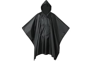 Lenotos Military Poncho, Waterproof Camouflage Army Poncho, Multi Use Rip Stop Military Rain Poncho