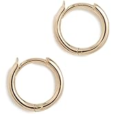 Zoe Chicco Women's 14k Gold Small Hinge Huggie Hoops