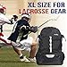 Athletico Extra Large Lacrosse Backpack - Holds Lacrosse & Field Hockey Equipment - Two Stick Holders & Separate Cleats Compartment