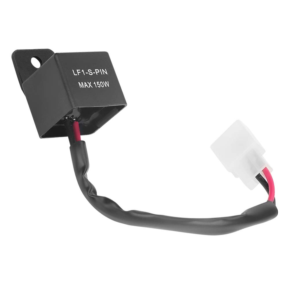 Akozon Led Flasher Blinker Relay With Cable 12V 150W 2Pin For Motorcycle Turn Indicator