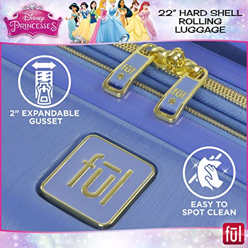 Ful Disney Princess Cinderella CarryOn Rolling Suitcase, Hardside