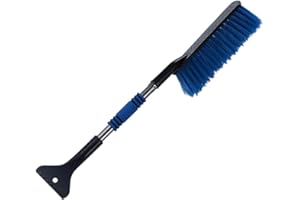 Car Snow Brush and Ice Scraper - Extendable Winter Automotive Window Cleaning Tool | Car Window Snow Removal Brush | for Truc