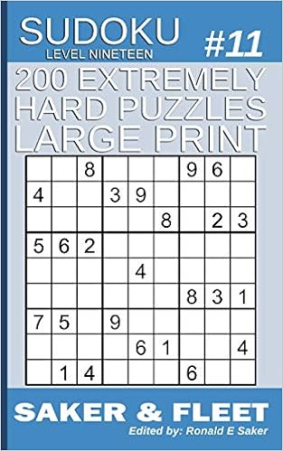 200 Extremely Hard Puzzles Large Print Sudoku Puzzle Book - 