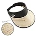 FLYNOVA Raffia Sun Visor Hat 100% Natural, Hand-Woven Madagascar Raffia Grass | Wide Brim UV Protection | Cool, Breathable Comfort/Adjustable Elastic Cord