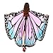 VESNIBA Christmas Party/Thanksgiving Day Prop Soft Fabric Butterfly Wings Shawl Fairy Ladies Nymph Pixie Costume Accessory (168X135CM, B-Pink)