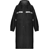 Amazon.com: SaphiRose Mens Long Hooded Safety Rain Jacket