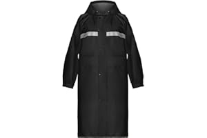 Coralrain Long Hooded Raincoat Safety Waterproof Emergency Rain Jacket Poncho for Men Women Adults
