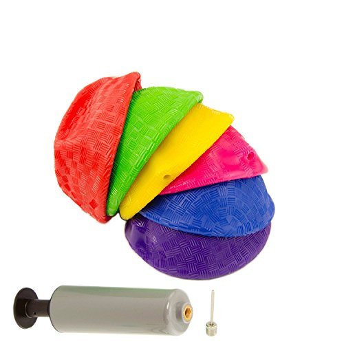 Ifavor123 5 inches Multi Color Mini Dodgeball Kickball Hand Pump