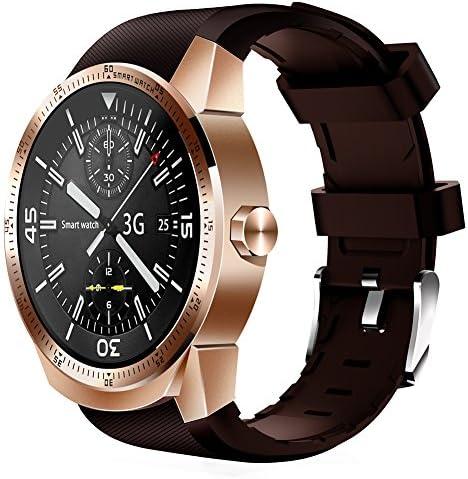 Smart Watch K98H 3G Plug-in Card Watch Phone for GPS Navigation Sedentariness Heart Rate and Sleep Monitoring with the Anti-lost Finder and Remote Shooting RAM 512MB ROM 4GB (Rose Gold)