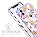 YINLAI iPhone X Case iPhone 10 Case 2 in 1 Slim Hybrid Soft Silicone Rubber Bumper Hard PC Cover Cute Floral Pineapple Shockproof Protective Phone Cases for Girls Women iPhone X 2017 White/Purple