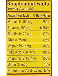 Nature Made Super B Complejo Tabletas, 60 Count (Pack de 2)