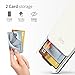 DesignSkin iPhone 8+ Sliding Card Holder Case, Extreme Heavy Duty Triple Layer Bumper Protection Wallet Cover with Storage Slot Slider for Apple iPhone 8 Plus / 7 Plus - White Pearl