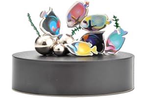 PowerTRC Desktop Sculpture Aquarium Fish Desktop Fidget Toy Stress Relief Desk Toys for Anxiety Office Desk Decorations Desk Accessories Gift