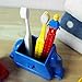 Antibacterial Brick Toothbrush Holder Set for Office, Travel, and Home (Brush Set (Blue))