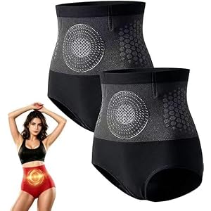 Women's 2 Pack Moringa Berberine High Waist Sculpting Shapewear Shorts | 4-in-1 Micro-Particle Thermogenic Sculpting Fabric F