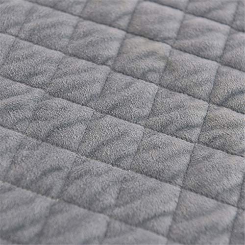 MooWoo Velvet Flannel Pillowcases,2 PC Pom Poms Fringe Pillow Shams Diamond Quilted Pattern, Zipper Closure (Gray, Standard 20X30 Inches) - Thumbnail 2