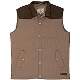 Lazy J Ranch Wear Retro Arena Vest - Brown - Men's Puffer Vest - Western Outerwear for Men