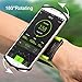 VUP Wristband Phone Holder, 360° Rotatable Forearm Armband for iPhone 12/12 Pro/12 Mini/SE 2020/11/11 Pro/Xs/XR/X/8/7/Plus, Fits All 4-6.7 Inch Smartphones, Great for Hiking Biking Running (Green)