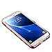 TabPow Galaxy J7 Case, Improved Mirror Reflection, Scratch-Resistant Bling Luxury Slim TPU PC Case Cover For Samsung Galaxy J7 J700 - Rose Gold