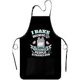 Xmeden Funny Baking Gifts, Baking Apron, Gifts for Bakers, Baking Gifts for Women, cooking aprons for women with 2 Pockets, Gifts for Valentine's Mother's Day Thanksgiving Christmas