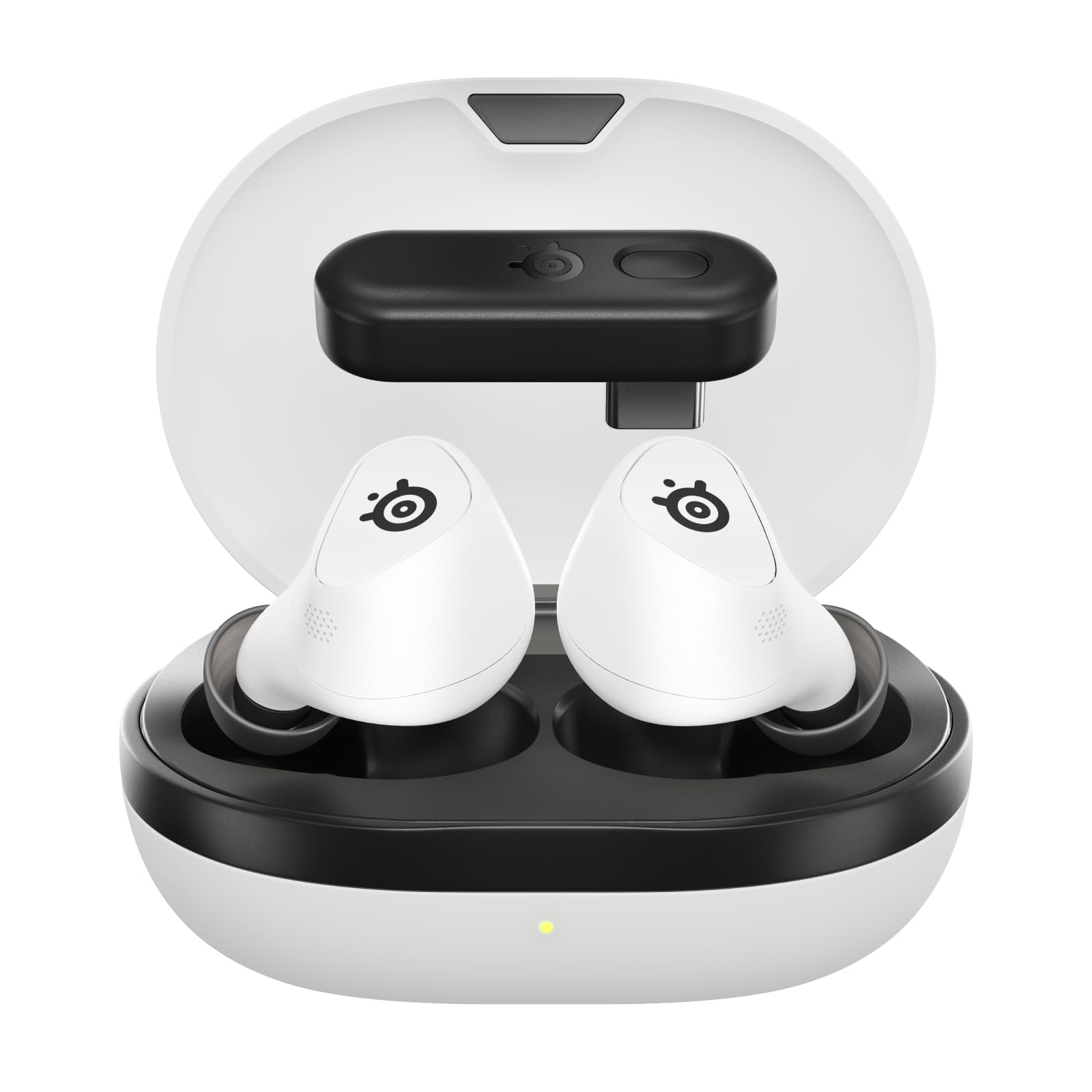 SteelSeries Arctis GameBuds für PS5 - Wireless In Ear Gaming Kopfhörer - 2,4GHz + BT5.3 - ANC/Transparenzmodus - Wasserbeständig IP55 - 40 Std. Akku - Drahtloses Laden - Für PS5, PC, Switch 2, Mobil