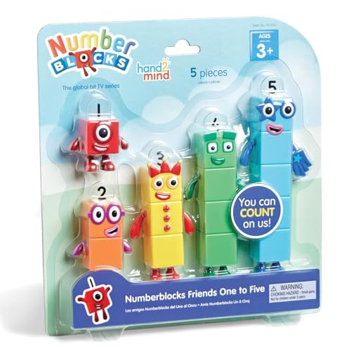 Numberblocks Friends One to Five ナンバーブロックス キャラクター フィギュア 5個入り 3歳 95356 正規品