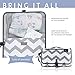 Portable Diaper Changing Pad - Compact Changing Station, Foldable into a Clutch - Perfect for Travel with an Infant or Toddler - Grey Chevron - by Eloni Baby