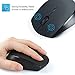 UHURU Bluetooth Mouse Rechargeable Wireless Mouse, Compact Optical Mouse for Notebook, Tablet, PC, Laptop, Computer, Mac-Black