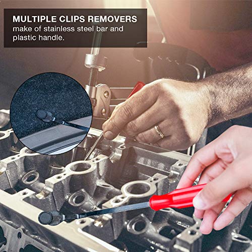 Auto Trim Removal Tool Kit for Car Door Clip Panel Audio Video Dashboard, Set of 16Pcs - Thumbnail 4