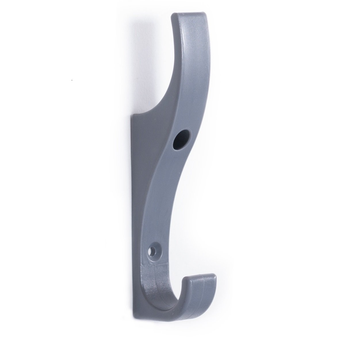 Toughook Unbreakable Plastic Safety Coat Hooks 10 Pack (Mid Grey