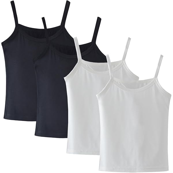 Lot de 2 tops longs bretelles spaghetti en coton - pétrole+noir