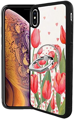 Tulip iPhone Xs Max Case with Ring Holder Stand with 360 Degree Rotating Bracket，Dustproof, Shatter-Resistant, Shock-Absorbing Thin and Light Case for iPhone Xs Max