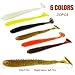Fishing Lures Artificial Paddle Tail Soft Swimbaits Shad Bait Fish Worms for Bass Trout Walleye Freshwater Saltwater with FREE Tackle Box