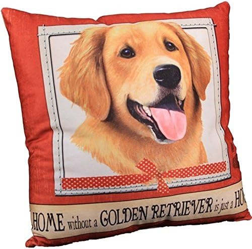 Home Without Just a House Super Soft Polyester 16 x 16 Throw Pillow- Golden Retriever