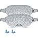 Eye Mask for Sleeping,2Pack Voluex Sleep Mask for Women Men Kids,100% Blackout Light Sleeping Mask with Adjustable Strap, Lightweight and Comfortable Blindfold for Travel, Shift Work, Naps（Gray）