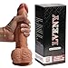 8.27 Inch Penis Dildo Hyper Realistic with Strong Suction Cup Base Double Layered