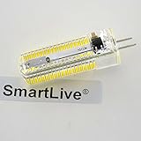 SmartLive 110v 6w G8 Dimmable LED Light Warm White 3000k 40W~50W Halogen Replacement For Chandelier Crystal Ceiling Lamp Light In living room kitchen bath room