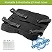 Comfom Lumbar Support Pillow for Office Chair & Car Seat - Wide Soft Home Comfort Memory Foam Cushion with Straps & Washable Cover - Lower Back Pain Relief Ergonomic Orthopedic Design (Black)