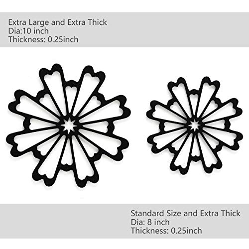 image for colinda Extra Large, Extra Thick Silicone Trivet Mat Set For Hot Dishe