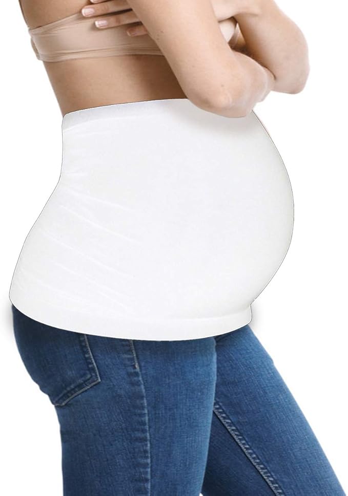 Womens Maternity Belly Band Silicone Stretch Pregnancy Support Belly