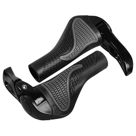 Delmkin 1 Paar Fahrrad Lenkergriffe Mountainbike Griffe -Schwarz