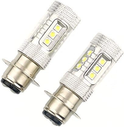 SUCOOL 16 CREE pair/2 x 80w LED Motor Bike/Moped/Scooter/ATV Headlight Bulb H6 Car Light