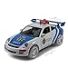 Justice Team Kids Toy Police Blue & Navy Car,Bump and Go Toy Action Engine With Police Sounds,Sirens and Bright Flashing Back and Front Lights-Assorted Colors